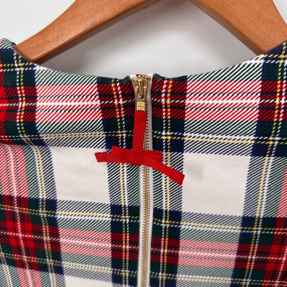 VINEYARD VINES Girl's Plaid Bell Sleeve Ruffle Holiday Christams Dress // S 7-8 - Picture 9 of 12